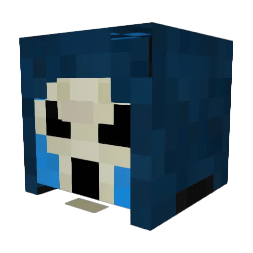 Electro_Elite Minecraft avatar head, 3D render