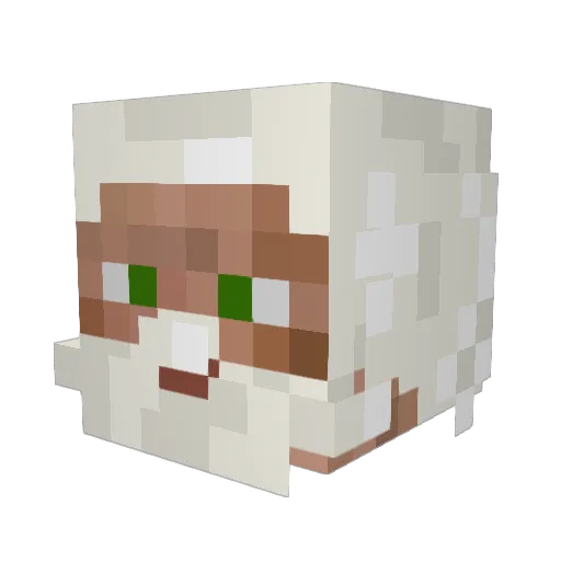 Electrocutor Minecraft avatar head, 3D render