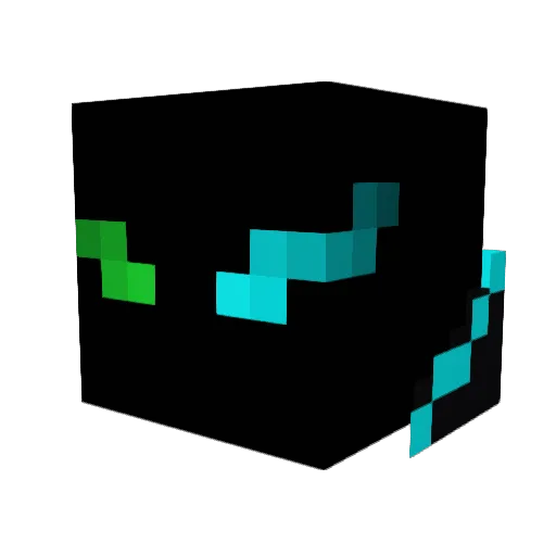ElectronGaming Minecraft avatar head, 3D render