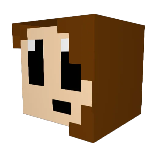 Electronacl Minecraft avatar head, 3D render
