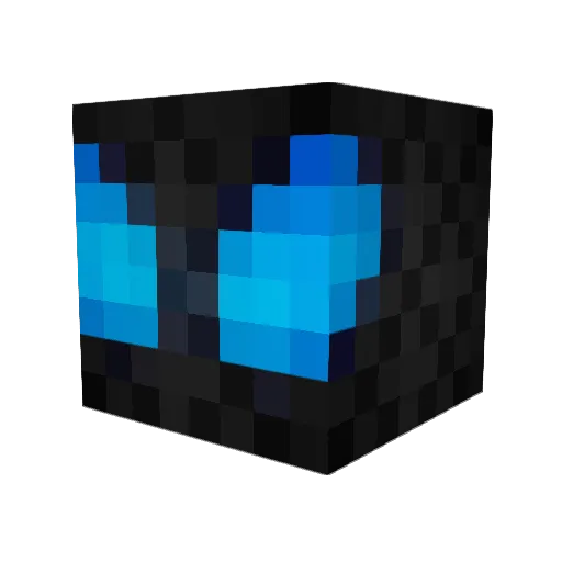 Electroncreeper Minecraft avatar head, 3D render