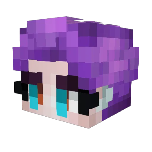 Electrowave75 Minecraft avatar head, 3D render