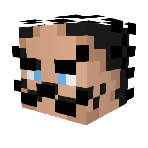 Electrox__ Minecraft avatar head, 3D render