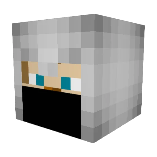 Electrum57 Minecraft avatar head, 3D render