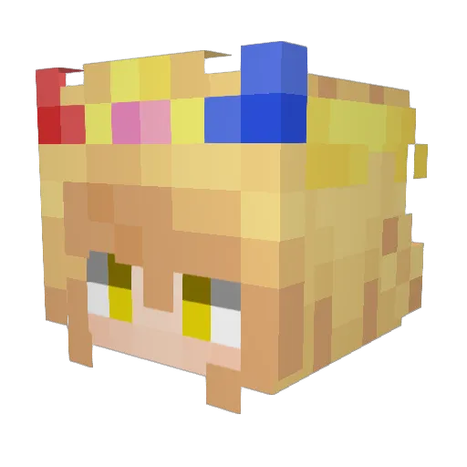 ElectrumSix Minecraft avatar head, 3D render