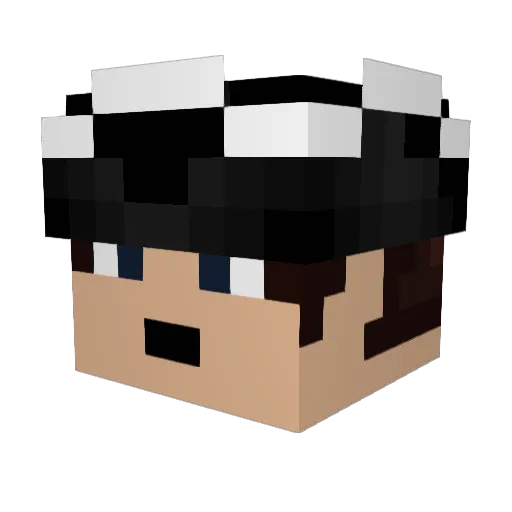 ElectusJ Minecraft avatar head, 3D render