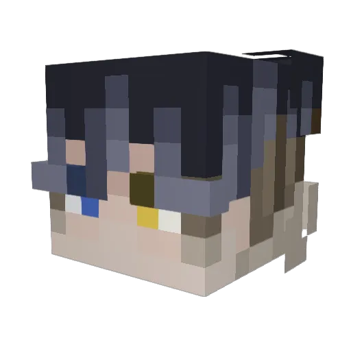 Minecraft-Avatar von Eleda01: Kopf als 3D-Render