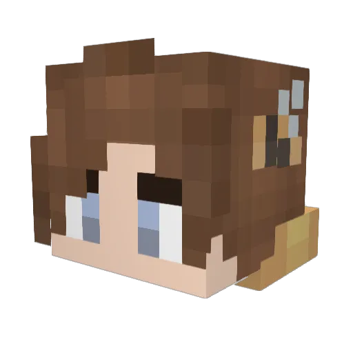 Eleden99 Minecraft avatar head, 3D render