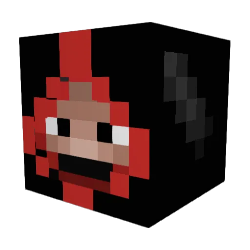 Eledil Minecraft avatar head, 3D render