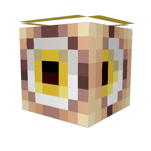 Eleextron Minecraft avatar head, 3D render