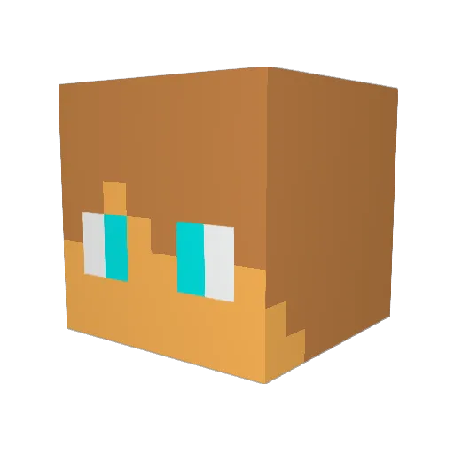 ElegantGamer_YT Minecraft avatar head, 3D render