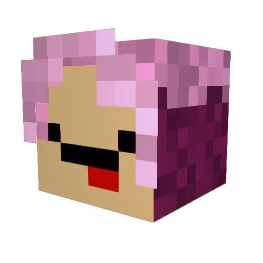 ElegantQuartz Minecraft avatar head, 3D render