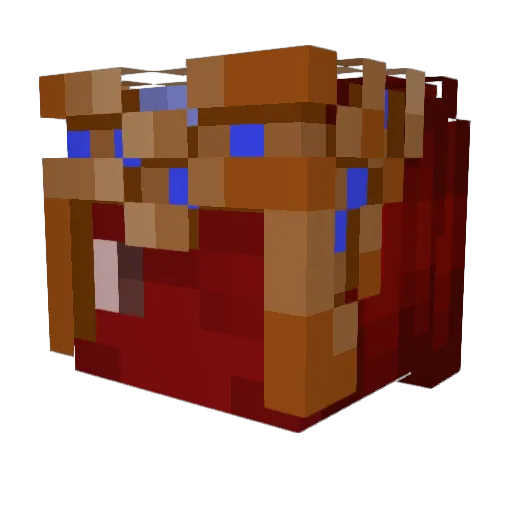 Elegivs Minecraft avatar head, 3D render