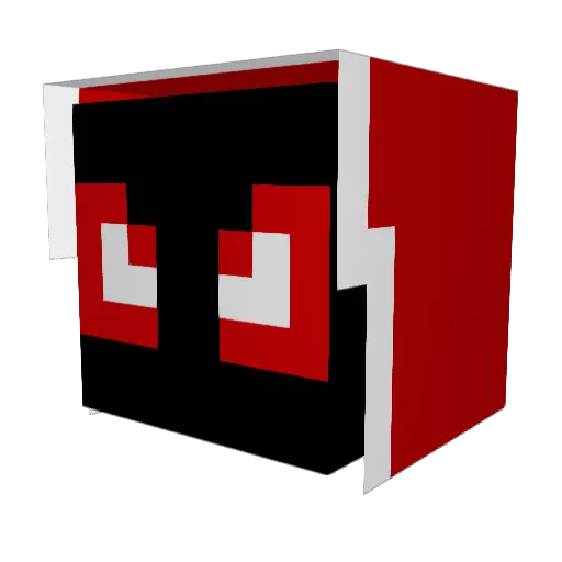 Elegyn Minecraft avatar head, 3D render