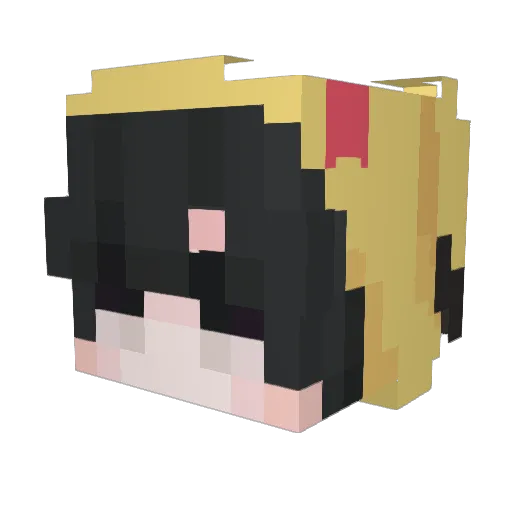 ElehayymVH Minecraft avatar head, 3D render