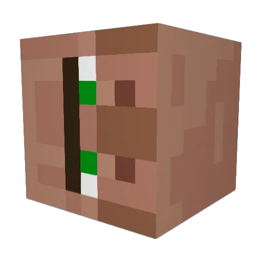 Eleindia Minecraft avatar head, 3D render