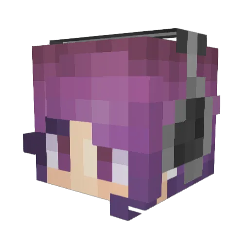 Elekester Minecraft avatar head, 3D render