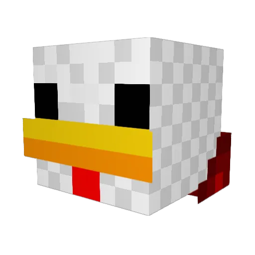 ElektRoniXx Minecraft avatar head, 3D render