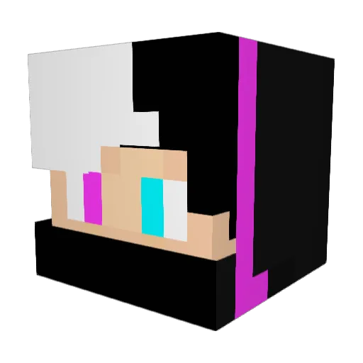 Elektra133 Minecraft avatar head, 3D render