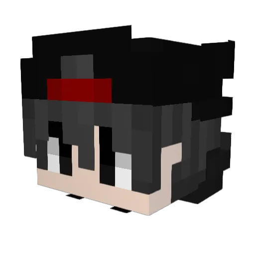 ElektricCreeper Minecraft avatar head, 3D render