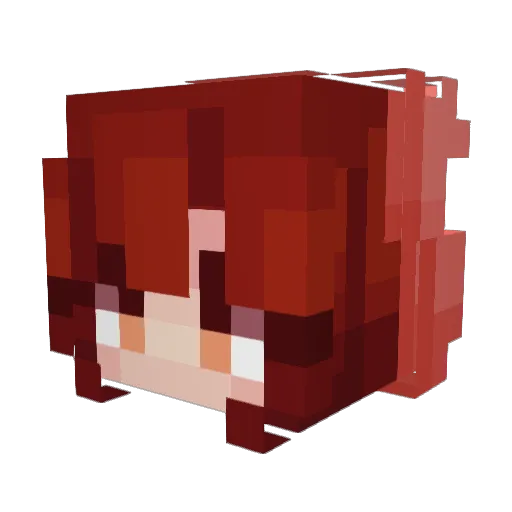 Elektricdragon Minecraft avatar head, 3D render