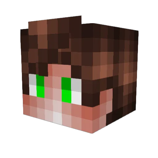 ElektroMasterYT Minecraft avatar head, 3D render