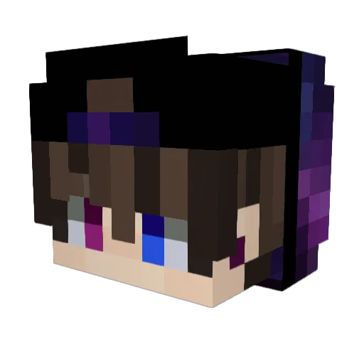 ElektroWeiser Minecraft avatar head, 3D render