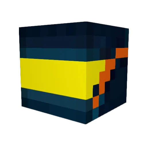 Element00X Minecraft avatar head, 3D render
