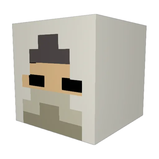 Element564 Minecraft avatar head, 3D render