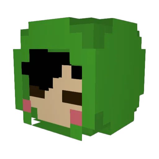 ElementALEternAL Minecraft avatar head, 3D render