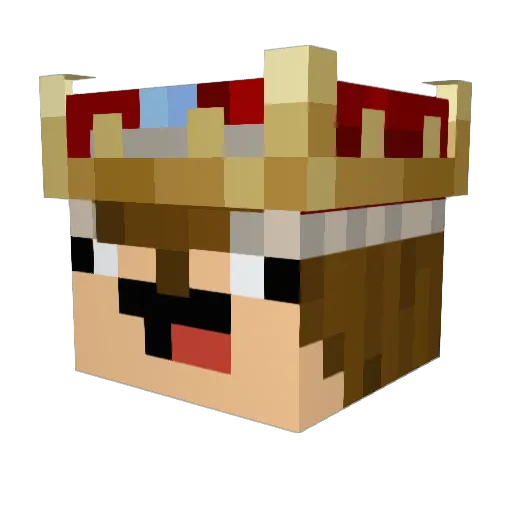 ElementMinecraft Minecraft avatar head, 3D render