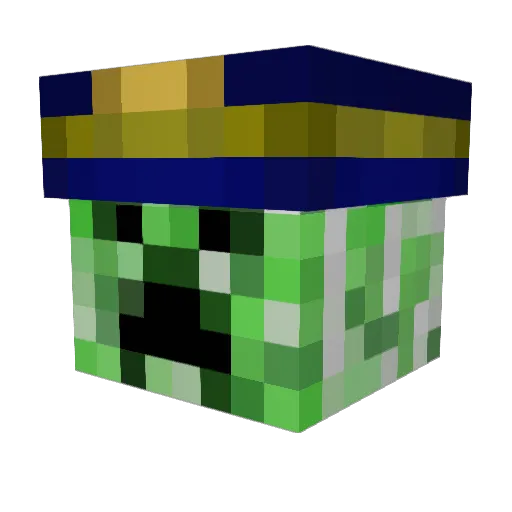ElementTi22 Minecraft avatar head, 3D render
