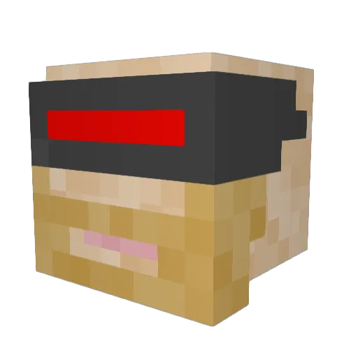 Element_78 Minecraft avatar head, 3D render