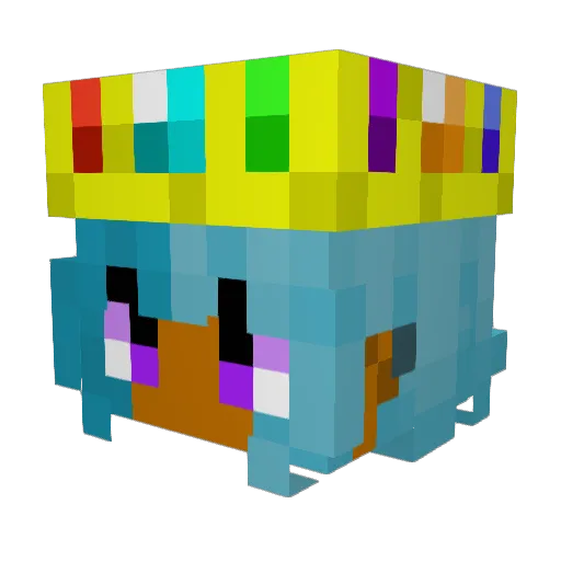 ElementalBreaken Minecraft avatar head, 3D render