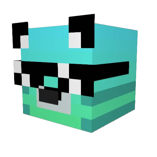 ElementalGuard Minecraft avatar head, 3D render