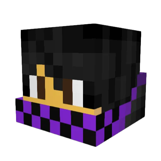 ElementalHunter Minecraft avatar head, 3D render