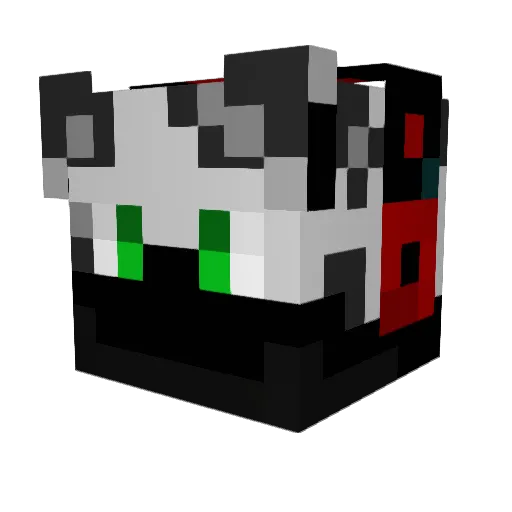 ElementalLeopard Minecraft avatar head, 3D render