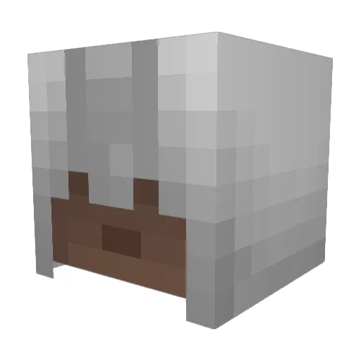 ElementalMan Minecraft avatar head, 3D render