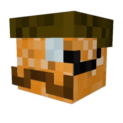 ElementalNova Minecraft avatar head, 3D render