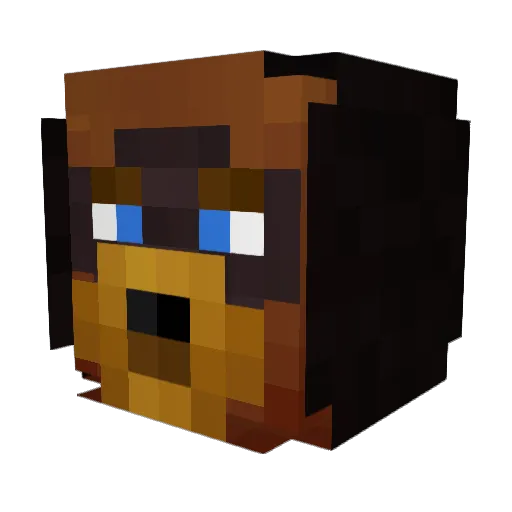 Elemental_Lion Minecraft avatar head, 3D render