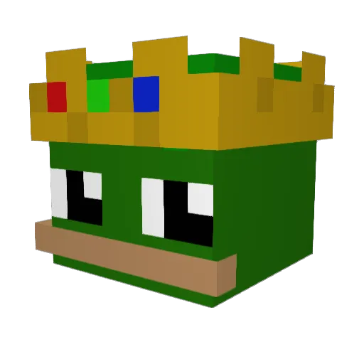 Elemental_Max Minecraft avatar head, 3D render
