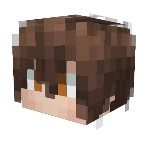 Elemental_mat Minecraft avatar head, 3D render