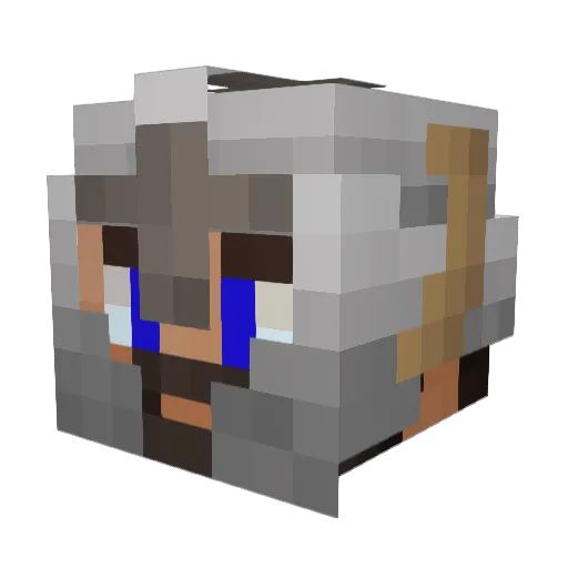 Elementalist101 Minecraft avatar head, 3D render