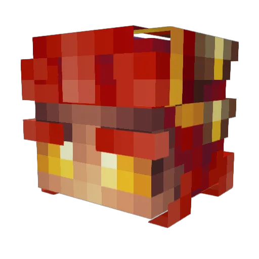 ElementaryYUP1 Minecraft avatar head, 3D render