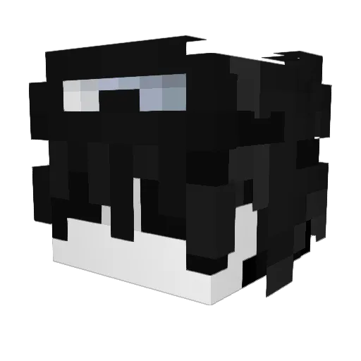 Elementcore Minecraft avatar head, 3D render