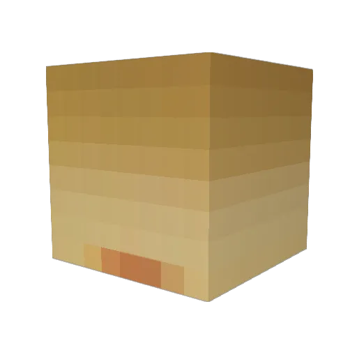 Eleminator Minecraft avatar head, 3D render