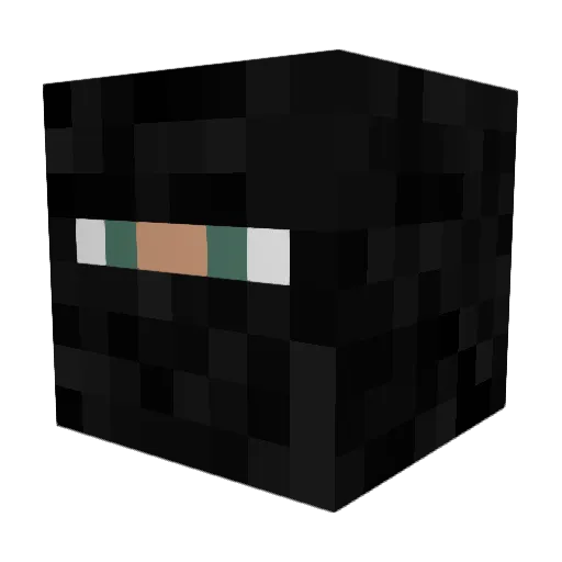 Elemko Minecraft avatar head, 3D render