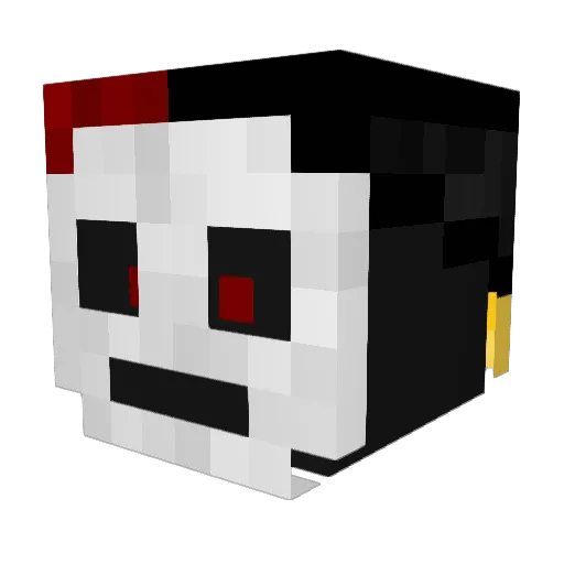 Elemonator25 Minecraft avatar head, 3D render