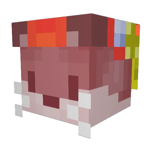 Elempalago Minecraft avatar head, 3D render
