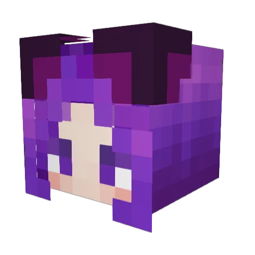 Elen638 Minecraft avatar head, 3D render